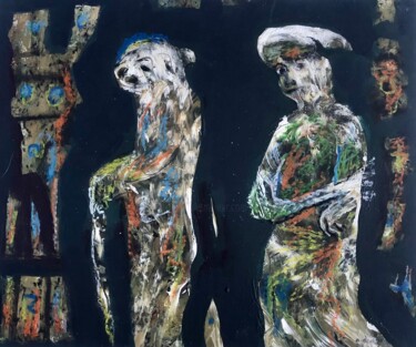 Geçmiş Gelen Komutan "Geçmiş Gelen Komutan" başlıklı Tablo Ahmet Öcal tarafından, Orijinal sanat, Akrilik