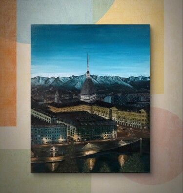 제목이 "Turin Panorama - Fa…"인 미술작품 Francesca Dei로, 원작, 아크릴