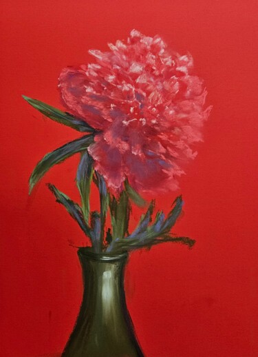 Painting titled "Красный. Red" by Irina Nikulina, Original Artwork, Pastel