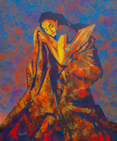 Peinture intitulée "Konteksty snu VIII" par Michał Ostrogórski, Œuvre d'art originale, Acrylique