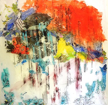 绘画 标题为“Bosque Naranja” 由Silvia Hoffmann, 原创艺术品, 丙烯