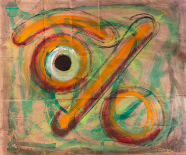 % Peinture intitulée "%" par Ojolo - Abel García, Œuvre d'art originale, Huile