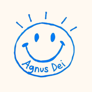 Agnus Dei (in blue) Obrazy i ryciny zatytułowany „Agnus Dei (in blue)” autorstwa Ivy Blue, Oryginalna praca, Cyfrowy wydruk