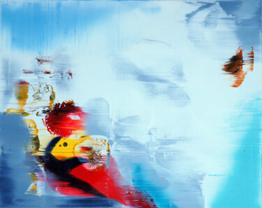 「_abstract_...」というタイトルの絵画 Konstantin Grabowskiによって, オリジナルのアートワーク, アクリル ウッドストレッチャーフレームにマウント