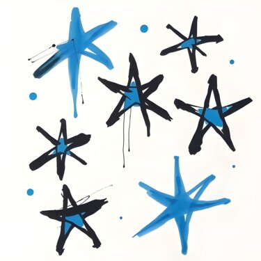In the Sparkleverse Printmaking titled "In the Sparkleverse" by Ivy Blue, Original Artwork, Digital Print