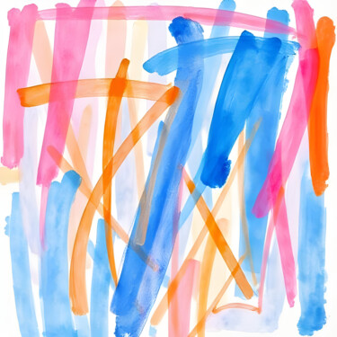 Frosted Fire in a Blue Fog Printmaking titled "Frosted Fire in a B…" by Ivy Blue, Original Artwork, Digital Print