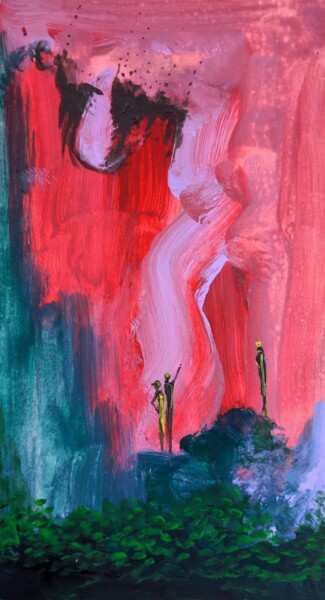 Malarstwo zatytułowany „Bored tourists expe…” autorstwa Milto Sideris, Oryginalna praca, Akryl