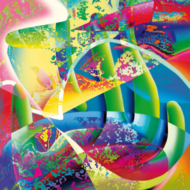 Digitale Kunst mit dem Titel "2881" von Jean Jacques Apertet, Original-Kunstwerk, Digitale Malerei