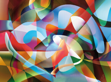 Digitale Kunst mit dem Titel "2875" von Jean Jacques Apertet, Original-Kunstwerk, Digitale Malerei