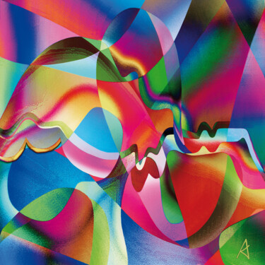 Digitale Kunst mit dem Titel "2877" von Jean Jacques Apertet, Original-Kunstwerk, Digitale Malerei