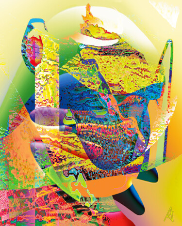 Digitale Kunst mit dem Titel "2879" von Jean Jacques Apertet, Original-Kunstwerk, Digitale Malerei