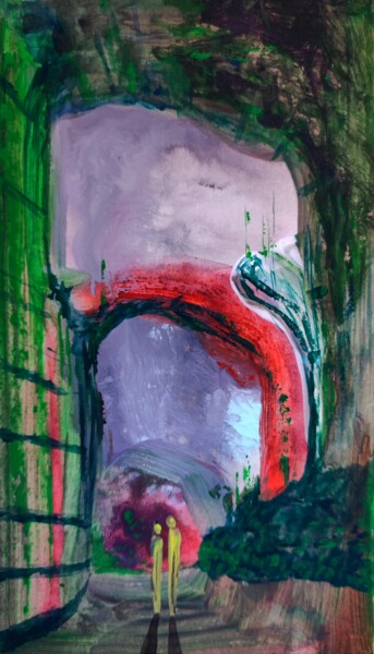 Peinture intitulée "Bored tourists expe…" par Milto Sideris, Œuvre d'art originale, Acrylique