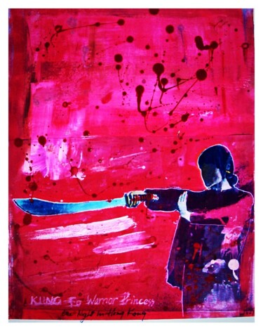 Schilderij getiteld "One Night In Chinat…" door Walter Vermeulen, Origineel Kunstwerk, Acryl