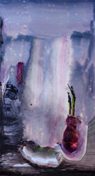 Malarstwo zatytułowany „Bored tourists expe…” autorstwa Milto Sideris, Oryginalna praca, Akryl