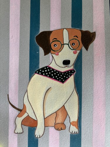 绘画 标题为“Jack Russel terrier…” 由Elena Koroleva, 原创艺术品, 丙烯