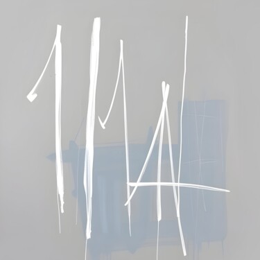 Soft Skies and Silver Stillness Gravures & estampes intitulée "Soft Skies and Silv…" par Ivy Blue, Œuvre d'art originale, Impression numérique