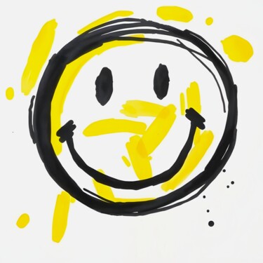 Smiley on a Sunny Day Printmaking titled "Smiley on a Sunny D…" by Ivy Blue, Original Artwork, Digital Print