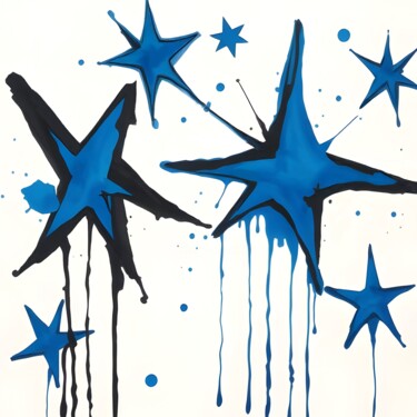 Supernova Printmaking titled "Supernova" by Ivy Blue, Original Artwork, Digital Print