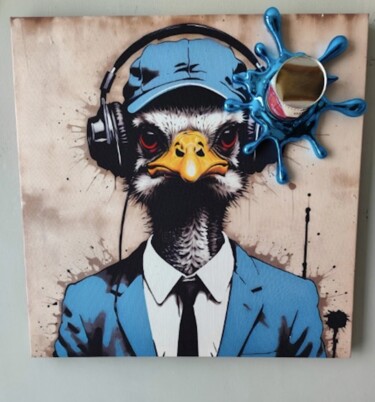 Painting titled "Luxury Vandals DJ" by Sagrasse, Original Artwork, Acrylic Mounted on Other rigid panel