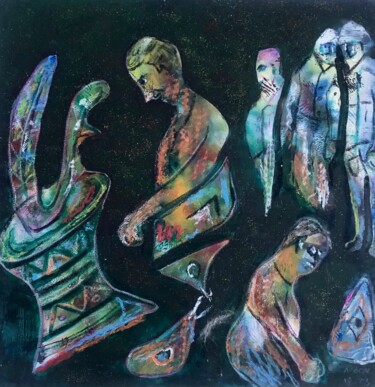 绘画 标题为“Bir Rüyanın İçinde” 由Ahmet Öcal, 原创艺术品, 丙烯