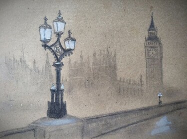 Pittura intitolato "LONDON" da Alexey Smirnov (SAVART), Opera d'arte originale, Matita