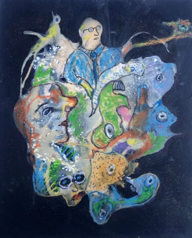 「Sulu Rüya」というタイトルの絵画 Ahmet Öcalによって, オリジナルのアートワーク, アクリル