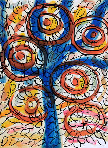 "Gouttes" başlıklı Tablo Jean Mirre tarafından, Orijinal sanat, Petrol