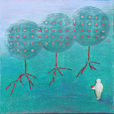 Pintura titulada "In the garden" por Loba-Nova Natalia, Obra de arte original, Acrílico