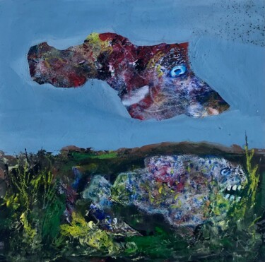 绘画 标题为“Karışık Doğa” 由Ahmet Öcal, 原创艺术品, 丙烯