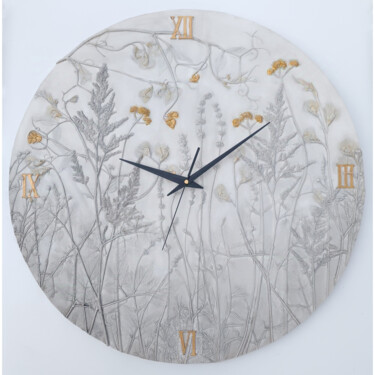 Sculpture titled "Time of Flowers– Sc…" by Alena Panchenia Elena Pancena, Original Artwork, Plaster