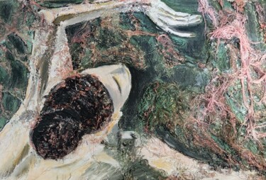 Peinture intitulée "danseuse sortant du…" par Kamourange, Œuvre d'art originale, Acrylique Monté sur Châssis en bois
