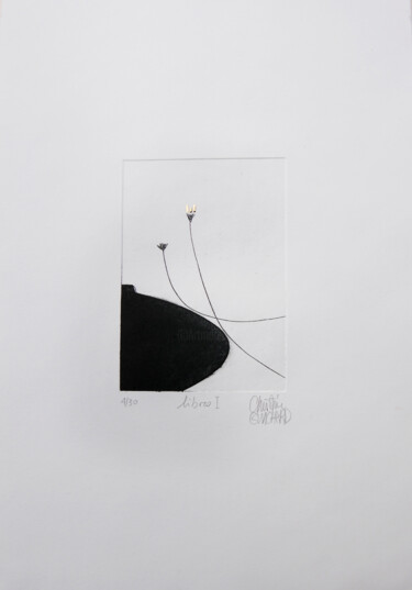 Printmaking titled "Libres I" by Christine Guichard, Original Artwork, Engraving