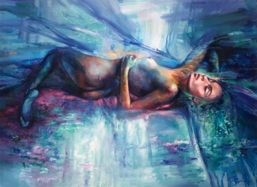 Pintura intitulada "Dream." por Viacheslav Zaykin, Obras de arte originais, Óleo