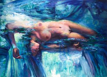 绘画 标题为“Blue Dream.” 由Viacheslav Zaykin, 原创艺术品, 油