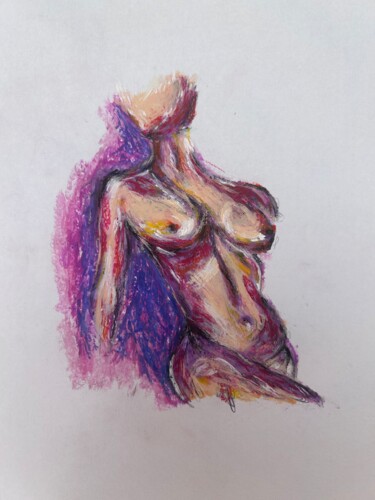 "Nude I" başlıklı Tablo Ivanna Manzur tarafından, Orijinal sanat, Pastel