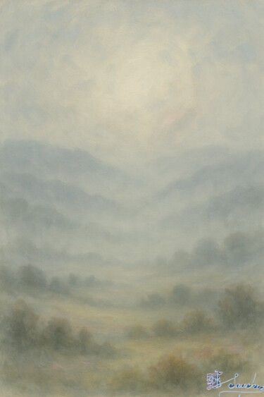 Painting titled "Susurros de la Brum…" by Elio Segundo Sanchez, Original Artwork, Oil