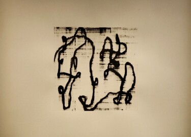 Schilderij getiteld "Tonight 4" door Luca Brandi, Origineel Kunstwerk, Olie