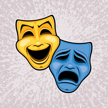 제목이 "Classic Comedy And…"인 디지털 아트 John Schwegel로, 원작, 2D 디지털 작업