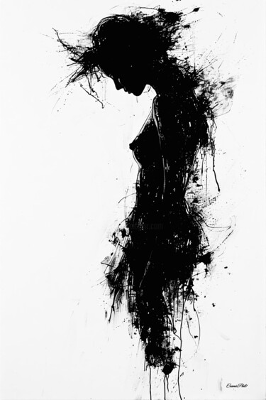 Digitale Kunst getiteld "Idées Noires - 04" door Cosmicphil1, Origineel Kunstwerk, Digitaal Schilderwerk