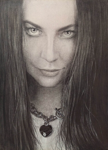Amy Lee Tekening getiteld "Amy Lee" door Onpumi, Origineel Kunstwerk, Potlood