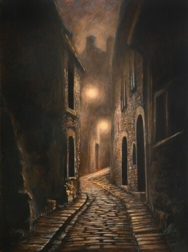 The Inner Light of the Alley 「The Inner Light of…」というタイトルの絵画 Alla Ostrovskyによって, オリジナルのアートワーク, アクリル