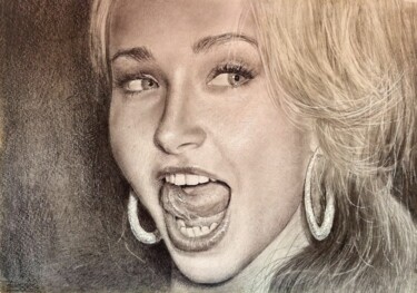 Tantalizing Girl – A Mystery Disegno intitolato "Tantalizing Girl –…" da Onpumi, Opera d'arte originale, Matite colorate