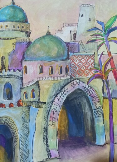 "Восточный город" başlıklı Tablo Svetlana Sokolova tarafından, Orijinal sanat, Petrol