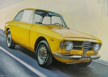 제목이 "Alfa Romeo GT Junior"인 미술작품 Andrea Di Benedetto로, 원작, 기름