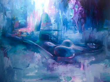 绘画 标题为“Night whisper.” 由Viacheslav Zaykin, 原创艺术品, 油