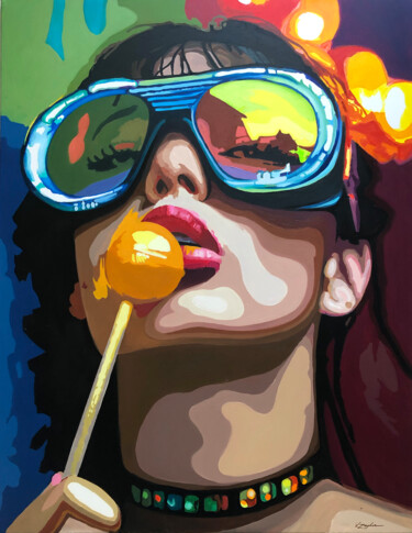 Pintura titulada "Sight." por Viacheslav Zaykin, Obra de arte original, Acrílico