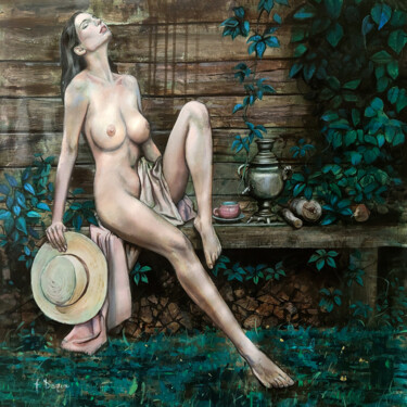 Pittura intitolato "eden" da Francesco Dezio, Opera d'arte originale, Olio