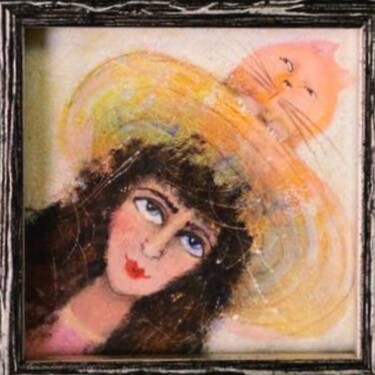 Pittura intitolato "Подозревака" da Ekaterina Vitvinova, Opera d'arte originale, Acrilico