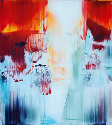 绘画 标题为“_abstract_.......” 由Konstantin Grabowski, 原创艺术品, 油 安装在木质担架架上