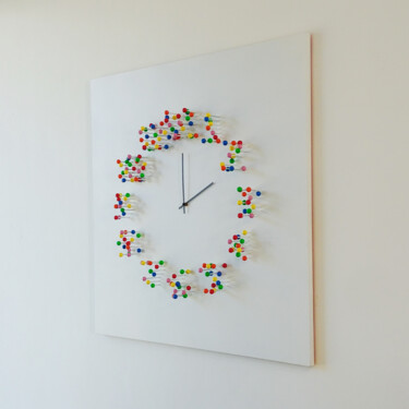 MOCAP (discodip) illusionistic wall clock/wallsculpture Design titled "MOCAP (discodip) il…" by Jan Paul, Original Artwork, Accessories
